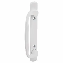 This recessed handle for sliding doors provides a flush-mount locking solution. It is suited for applications where space efficiency and secure door control are required. Dimensions: 8 1/2 in height, 1 3/4 in width.