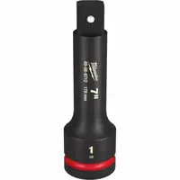 MILWAUKEE Impact Extension: 1 in Input Drive Size, 1 in Output Drive Size, 7 in Overall Lg, Std (MPN 49-66-6712)