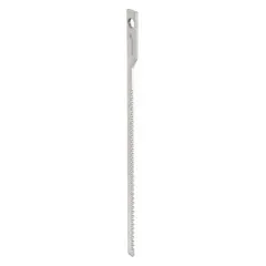 High-speed steel broach for cutting 6.00 mm keyways in machine components such as gears, pulleys, and couplings. Features a 16-inch overall length and a minimum length of cut of 5/8 inch. Metric sizing for precision keyseat cutting in metalworking and maintenance operations.