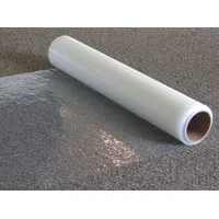 PLASTICOVER Carpet Protection Film: 2.5 mil Thick, 24 in Wd, 500 ft Lg, Polyethylene, Clear, Film (MPN PCC240500)