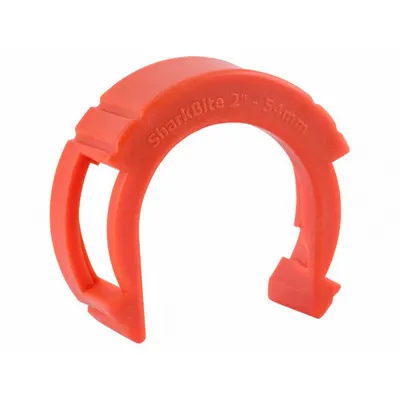 SHARKBITE Push-Fit Fitting Disconnect Clip: For 2 in Pipe Size, 2 in For Tube Size - Disconnect Clips for Push-to-Connect Tube Fittings