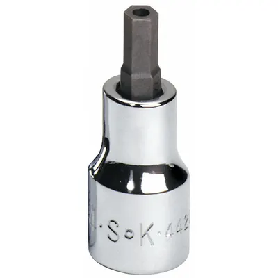 SK PROFESSIONAL TOOLS Socket Bit: 3/8 in Drive Size, Security Hex Tip, 7/32 in Tip Size - Security Hex Bit Sockets
