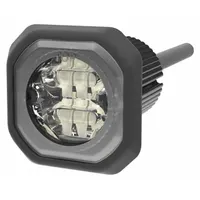 ECCO Strobe Light: Perimeter Flashing Warning Light, White, 1 3/8 in Overall Wd, LED, 12-24V DC (MPN ED9040W)
