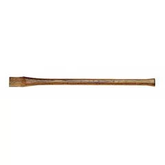 This 34-inch fiberglass handle is a replacement part for mattock heads. It is used for digging, chopping, and prying in landscaping and construction tasks.