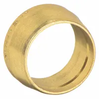 PARKER Compression Fitting Ferrule: 5/8 in OD Size, Compression, Brass (MPN 10 TZ-B)