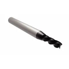 This carbide corner-chamfer end mill is designed for fast chamfering and edge breaking on steel and cast iron workpieces. It features a 6 mm diameter, 12 mm length of cut, 4 flutes, and an AlTiN coating for enhanced wear resistance. The WS15PE grade is optimized for high-production machining environments.