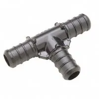 ZURN Barbed Tee: Polymer, Crimp, 1 in ID, 3/4 in ID (MPN QQPT444X)