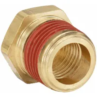 PARKER Metal Pipe Straight: Straight, 3/4 in x 1/2 in, Male NPT Threaded x Female NPT Threaded (MPN VS209P-12-8)