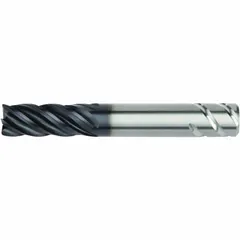 This carbide square end mill features AlTiN coating and 5 flutes for efficient machining of stainless steel and super alloys. With a 5/8" mill diameter, 1-1/4" length of cut, and 3-1/2" overall length, it is suited for high metal removal rate applications in milling operations.