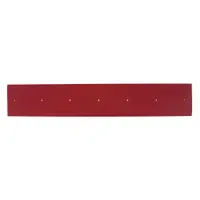 TENNANT Side Squeegee Blade: Rubber, 25 1/8 in Overall Lg, Red, 36 in_45 in_46 in For Machine Size (MPN 4038655)