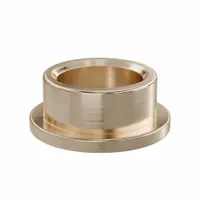 Flanged Sleeve Bearing: Bronze, SAE 841, 3/8 in Bore, 1/2 in OD, 1/4 in Lg, -35°F to 300°F, 10 PK (MPN FF520-15B)