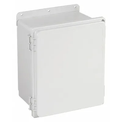 HOFFMAN Enclosure: Polyester, 16 in x 14 in x 8 in, NEMA 12/13/4/4X, Solid Cover - Nonmetallic Enclosures