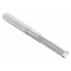 This straight-flute solid carbide chucking reamer is used for precision finishing of holes in metalworking applications. It achieves tight diameter tolerances and smooth surface finishes in production machining, tool and die work, and maintenance operations.