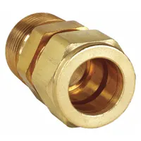 PARKER Compression Fitting Adapter: 3/4 in OD x 3/4 in pipe Size, Compression x MNPT, Brass (MPN 12-12 FBZ-B)