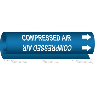 BRADY Compressed Air Wrap-Around Pipe Marker - Compressed Air Wrap-Around Pipe Markers