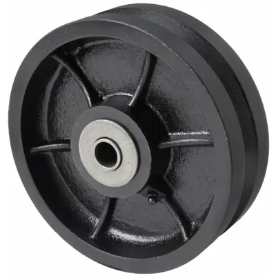OEM Track Wheel: 8 in Wheel Dia - V-Groove Track Wheels