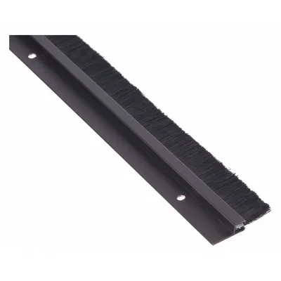 NATIONAL GUARD Door Weatherstripping: Brush Insert, 3 ft Lg, 2 1/16 in Wd - Metal Leaf Weatherstripping