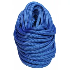This double-braid nylon rope is designed for rigging, lifting, and climbing applications in industrial and construction settings. With a 1/2 in diameter and a working load limit of 2,120 lb, it provides strength and abrasion resistance for heavy-duty pulling and securing loads.