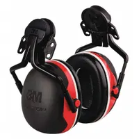 3M PELTOR Ear Muffs: Hard Hat-Mounted Earmuff, Passive, 25 dB NRR, Dielectric, Black (MPN X3P5E)