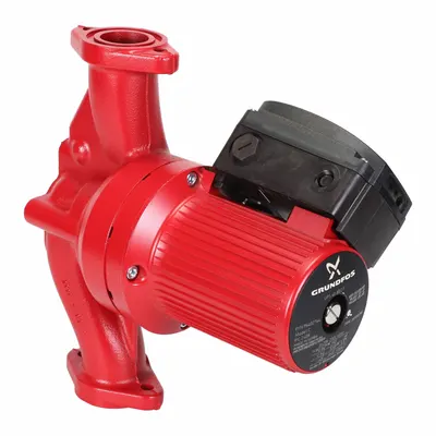 Grundfos Circulating Pump: 1/2 hp HP, 208-230V AC, Cast Iron, 3, 26 ft Max. Head - General-Purpose Inline Circulator Pumps