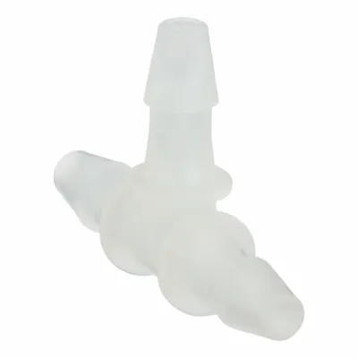 ELDON JAMES Barbed Tee: 1/8 in ID x 1/8 in ID x 1/8 in ID Fitting Size, Barbed, PVDF - Standard PVDF Barbed Tube Fittings