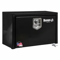 BUYERS PRODUCTS Underbody: Underbody Truck Box, Single Drop-Down Door Door, 10 in Overall Dp, Black (MPN 1703312)