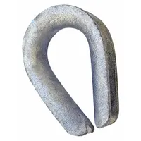 CROSBY Wire Rope Thimble: 5/8 in Compatible Rope Dia, Galvanized Steel/Stainless Steel, Steel (MPN 1037755)