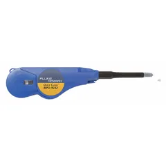 Fixed-tip, straight MPO connector cleaner for 16/32 fiber cables. One-push mechanism delivers 600 cleaning cycles. Used for cleaning fiber optic connectors in data centers and telecom installations.