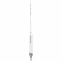 Specific Gravity Hydrometer: Specific Gravity Plain Form, 1.180/1.250, 0.0005, Glass, +/-0.0005 (MPN 6602-10)