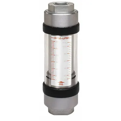 HEDLAND Mechanical Flowmeter: High Temp Flow Meter, Scale, Variable Area, Inline - Inline Flowmeters for Oils