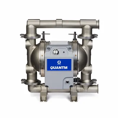 GRACO HE80-1201 FDA-Compliant EODD Pump, 380-480V AC, 1 1/2 in, FKM Valve - FDA-Compliant EODD Pumps