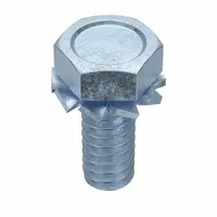 SEMS Screw: External Tooth, #10-24 Thread Size, 1/2 in Lg, Steel, Zinc-Plated, Hex, 100 PK (MPN HTCEIF-1000500US-100P)