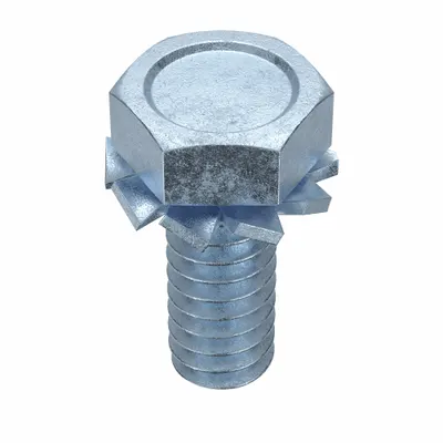 SEMS Screw: External Tooth, #10-24 Thread Size, 1/2 in Lg, Steel, Zinc-Plated - Machine Screws with External Tooth Lock Washers