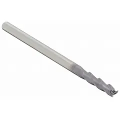 This carbide square end mill is designed for general-purpose milling of metals, plastics, and composites. The square tip produces flat-bottomed slots, shoulders, and pockets. The TiAlN coating provides wear resistance for extended tool life in ferrous materials.