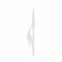 RAE Preformed Thermoplastic Pavement Markings: Left Elongated Combo Arrow, White, 20 ft Lg, 43 in Wd (MPN PR-TH-3561)