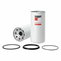 Spin-on hydraulic fluid filter with cellulose media, 5 1/16 in outside diameter. Designed for use in Tigercat vehicles to remove contaminants from hydraulic systems