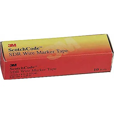 3M Wire Marker Tape Refill: T, Black on White, 576 Labels, Polyester Film - Wire Marker Dispenser Replacement Rolls