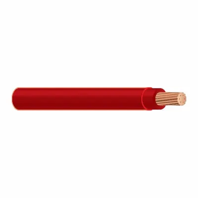 OEM Building Wire: Copper, 6 AWG, 1 Conductors, Stranded, Red, 1,000 ft Lg - Copper THHN/THWN-2 Building Wires