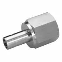 HAM-LET Compression Fitting Adapter: 1/4 in OD x 3/8 in Pipe Fitting Size, Tube x FNPT (MPN 739LF SS 1/4 X 3/8)