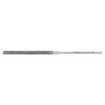 STRAUSS Needle File: Equaling, 170_200 Grit, 2 75591/100000 in Lg without Tang - Diamond-Coated Needle Files