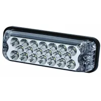 ECCO Directional Lamp: Perimeter Flashing Warning Light, Amber, 2 1/8 in Overall Wd, LED, 12V DC (MPN 3811A)