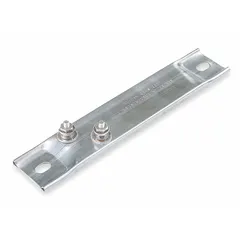 Rigid strip heater rated at 500 W and 120 V with a watt density of 16 W/sq in. Overall length 14 in, mounting dimension 13 in, offset configuration. Used for direct heat transfer in industrial drying, curing, and process heating applications.