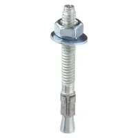 MKT FASTENING Wedge Anchor: 3 1/4 in Overall Lg, 1/4 in Dia, 1/4"-20 Thread Size, Steel, 20 PK (MPN 2614314)