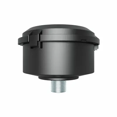 SOLBERG Filter Silencer: 1/2 in (M)NPT Inlet Size, 12 cfm, 3.13 in Overall Ht - Air Compressor Intake Filters & Silencers