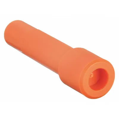 SMC Push-Fit Cap: 16 mm OD Size, Tube Stem, Polybutylene Terephthalate, 47 mm Overall Lg - Polybutylene & Brass Tube Fittings