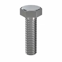 Hex Head Cap Screw: Stainless Steel, 316, Plain, M6, Metric, 22 mm lg, Fully Threaded, Metric, 50 PK (MPN HC3XX06022-050P1)