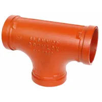 GRUVLOK Metal Pipe Tee: Tee, 1 1/4 in x 1 1/4 in x 1 1/4 in, Ductile Iron, EPDM Seal (MPN 0390016749)