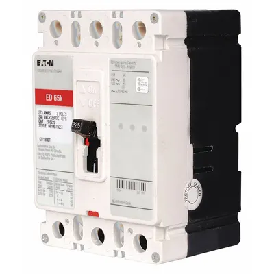 EATON Molded Case Circuit Breaker: 100 A Amps, 65kA at 240V AC, Fixed, ABC, Load Side Lug - FD-Frame Eaton Molded Case Circuit Breakers
