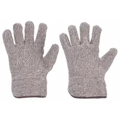 Uncoated cotton knit glove in brown, size XL (10), rated for a maximum temperature of 450°F. Sold as a single pair. Provides hand protection for industrial tasks requiring heat resistance, such as handling hot materials, light assembly, and general material handling.