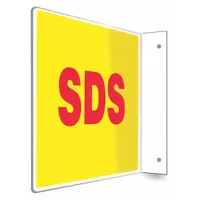 Safety Sign: PETG, Mounting Holes Sign Mounting, 8 in x 12 in Nominal Sign Size, Not Retroreflective
